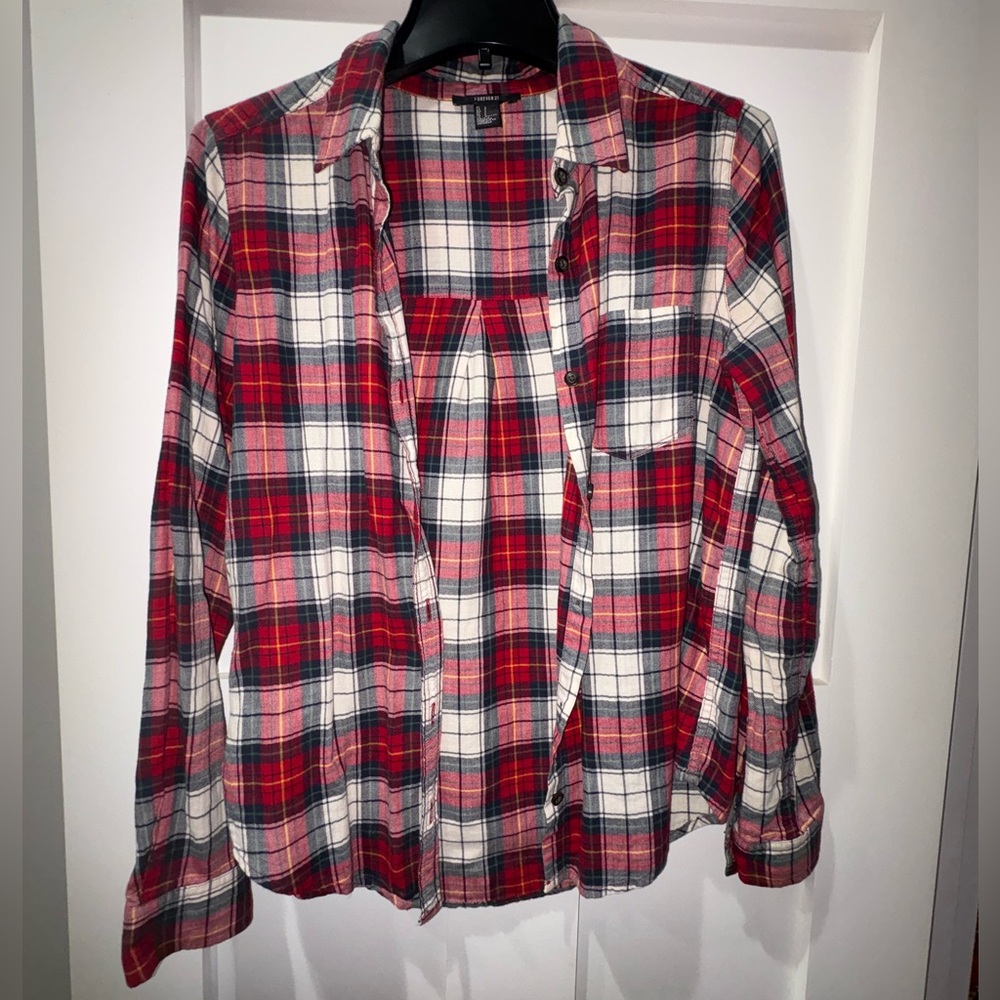 Red and White Plaid Flannel